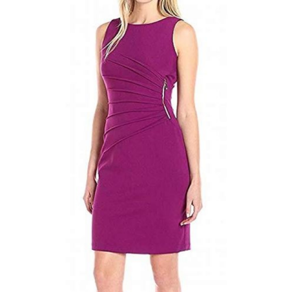 Ivanka Trump Size 8 Cocktail Dress - Purple Crepe
